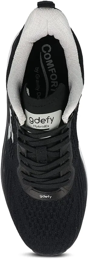 G-DEFY HybridEx Women’s Supportive Running Shoe | VersoShock Technology for Pain Associated with Prolonged Standing or Walking | Arch Support | Diabetic Shoes | Wide Shoes | Free Custom Orthotic