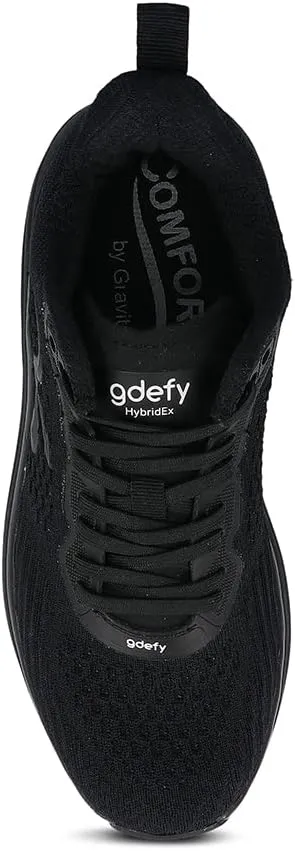 G-DEFY HybridEx Women’s Supportive Running Shoe | VersoShock Technology for Pain Associated with Prolonged Standing or Walking | Arch Support | Diabetic Shoes | Wide Shoes | Free Custom Orthotic