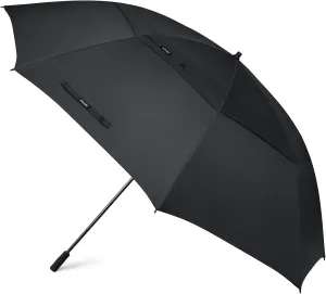 G4Free 80 Inch Huge Large Oversize Golf Umbrella Double Canopy Vented Windproof Stick Umbrellas, 6.6 Ft Heavy Duty for Outdoor Doorman Family