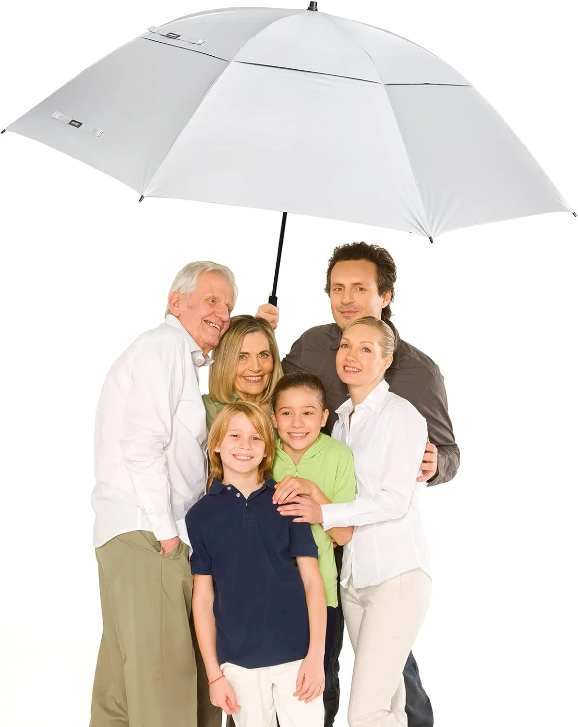 G4Free 80 Inch Huge Large Oversize Golf Umbrella Double Canopy Vented Windproof Stick Umbrellas, 6.6 Ft Heavy Duty for Outdoor Doorman Family