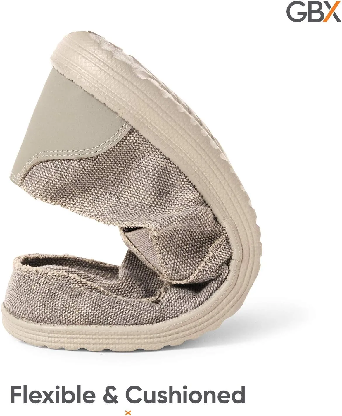 GBX Canvas Slip-On Shoes for Men (Brooklyn) Modern, Casual, Comfortable Lightweight Men's Loafers, Walking Shoes, Men's Fashion