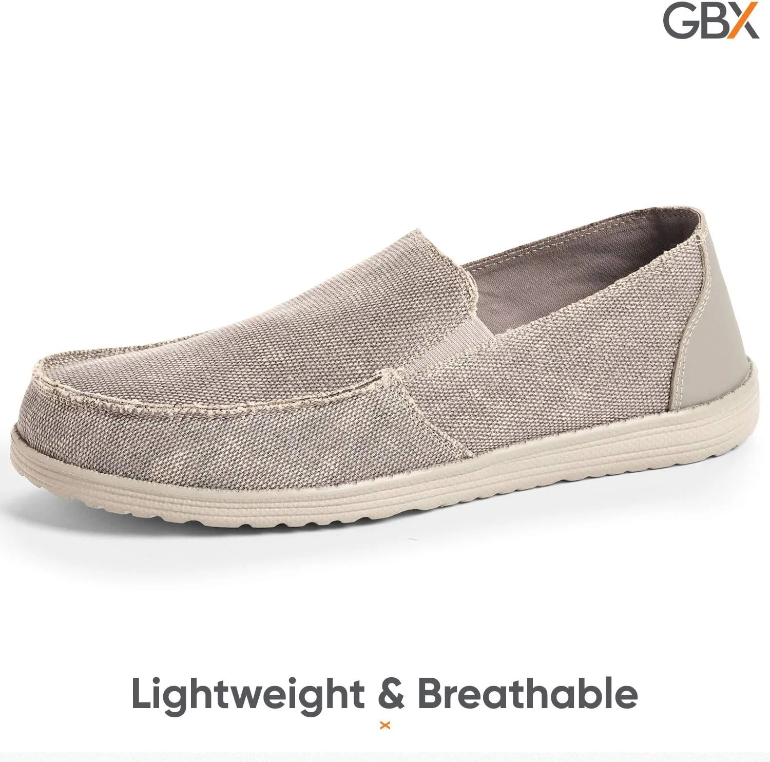 GBX Canvas Slip-On Shoes for Men (Brooklyn) Modern, Casual, Comfortable Lightweight Men's Loafers, Walking Shoes, Men's Fashion