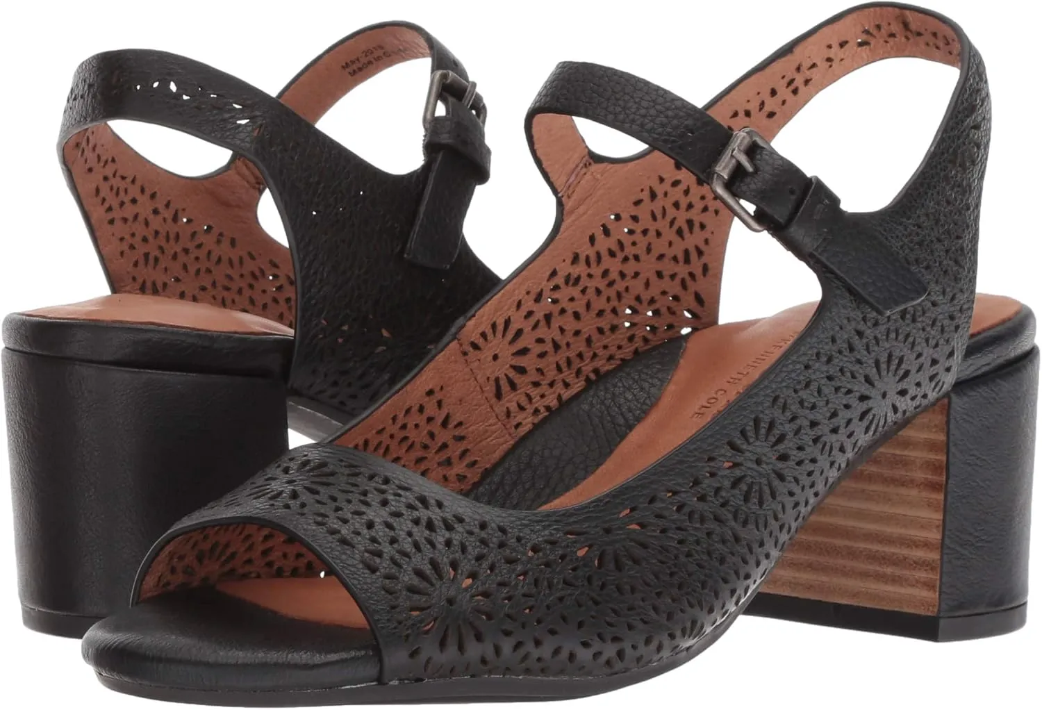 Gentle Souls by Kenneth Cole Women's Cheryl 2 Peep Toe Sandal Heeled