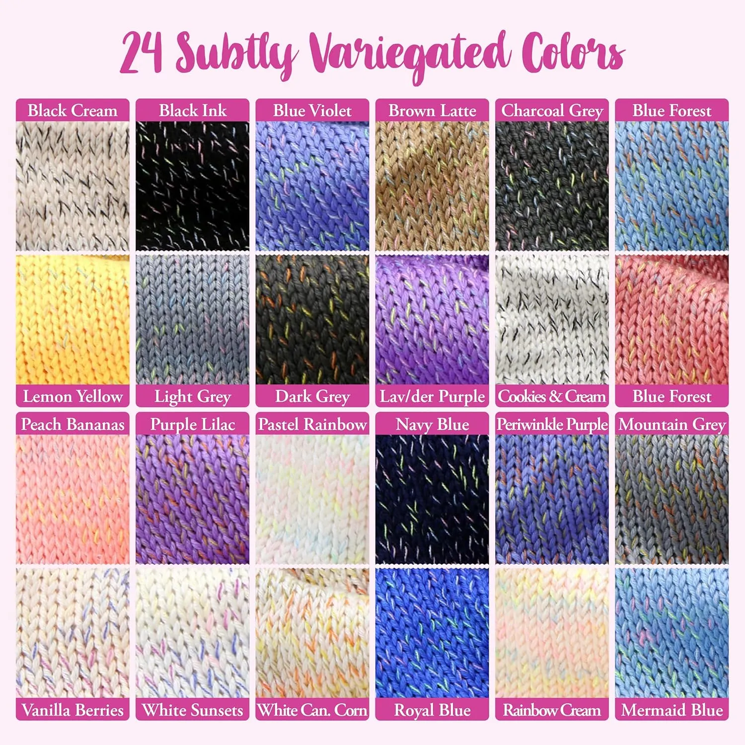 GentleBliss Soft Baby Yarn for Crocheting, 8 Skeins, 880Yds/400G, Free Patterns - Acrylic Baby Blanket Yarn for Knitting - Light Worsted 3 DK Weight - Blue Forest