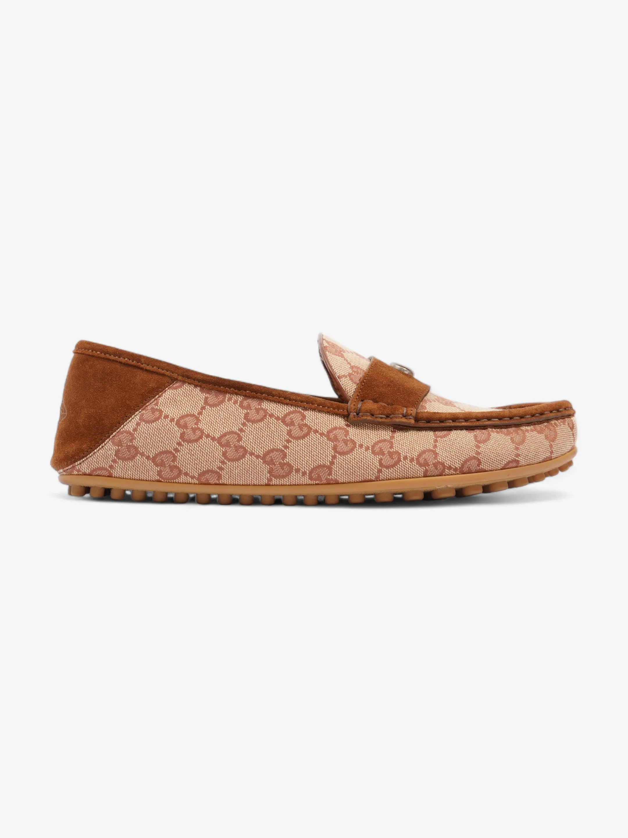 GG Canvas Loafers Beige / Brown Canvas EU 42 UK 8