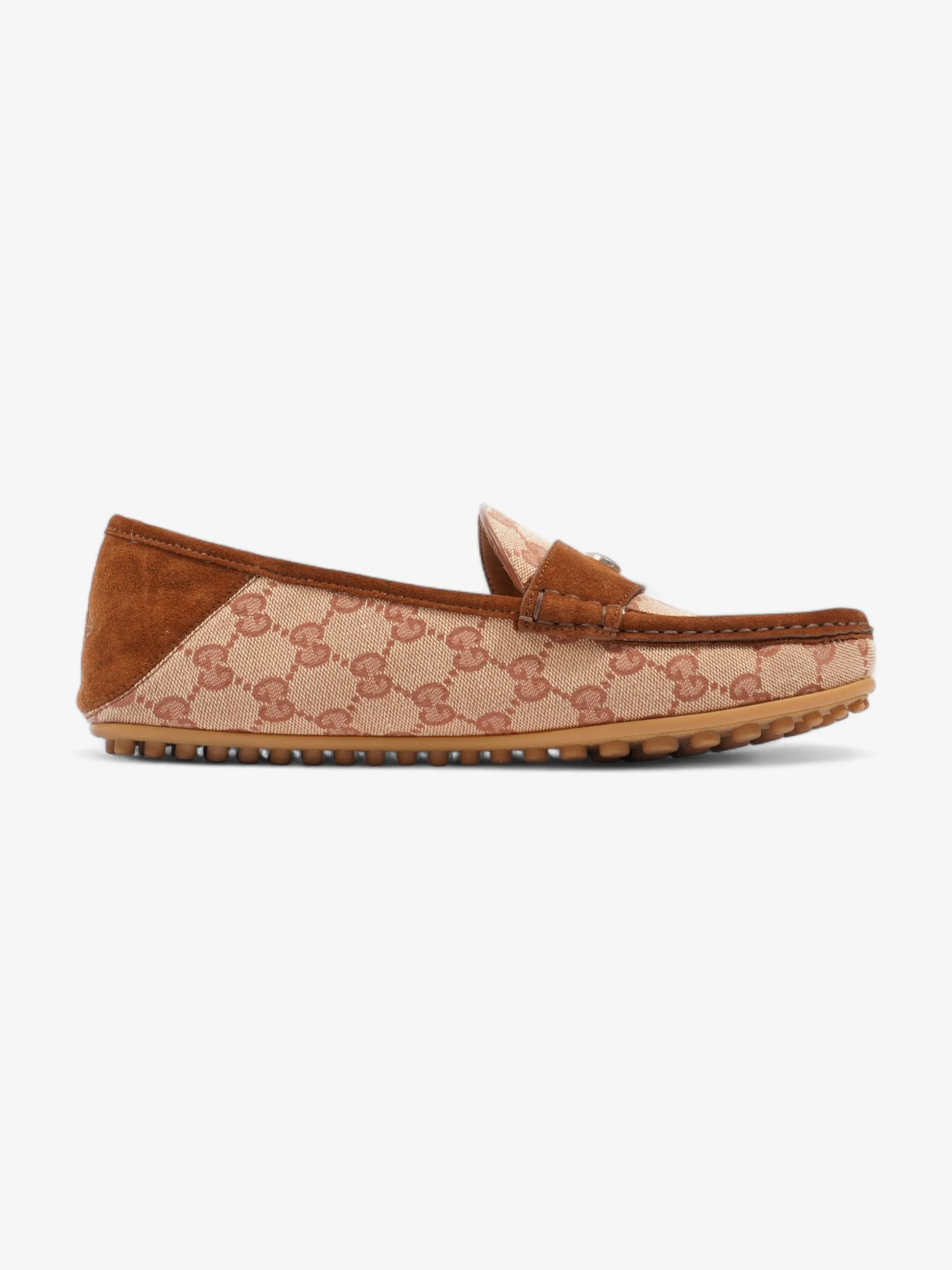 GG Canvas Loafers Beige / Brown Canvas EU 42 UK 8
