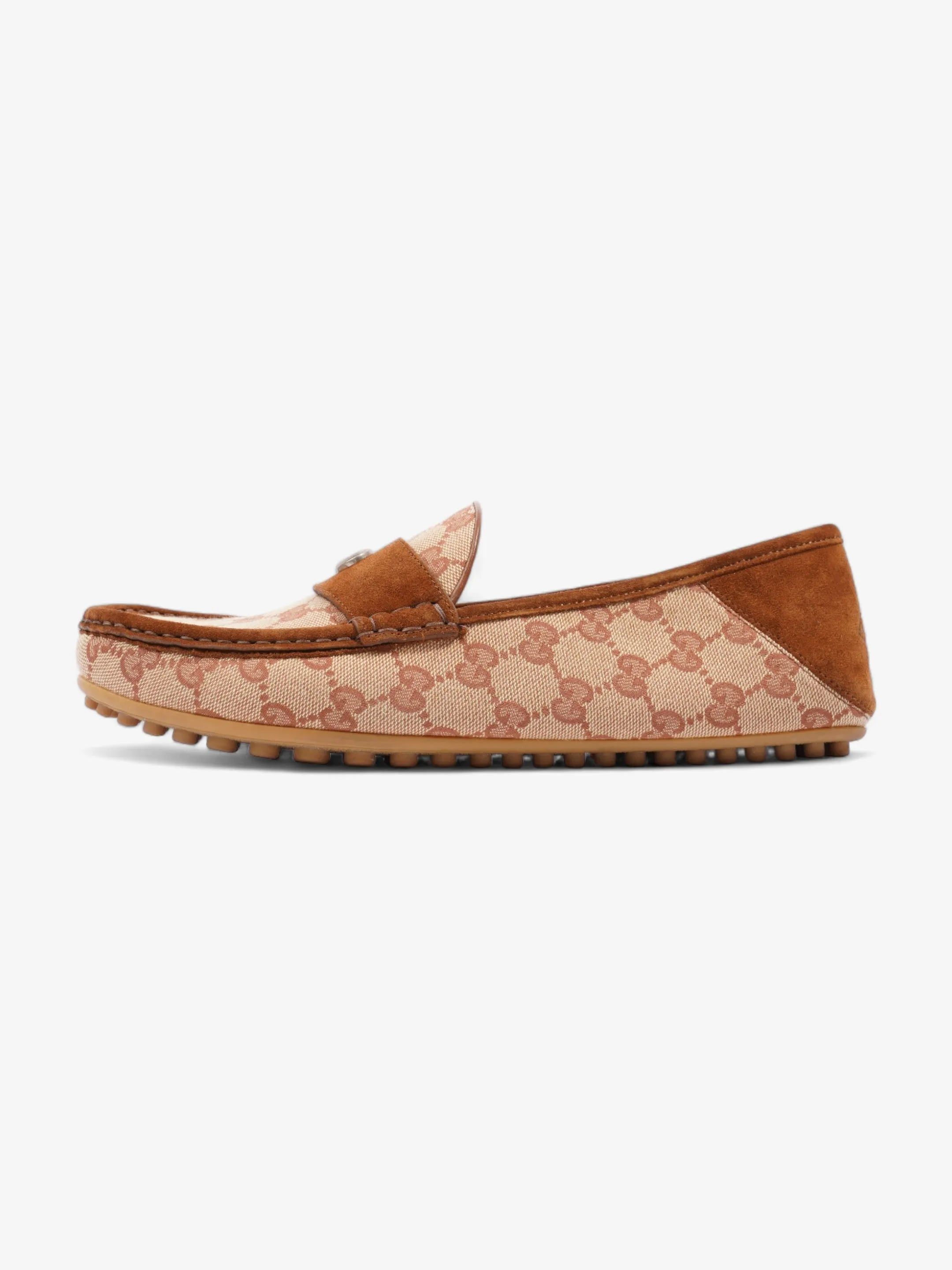 GG Canvas Loafers Beige / Brown Canvas EU 42 UK 8