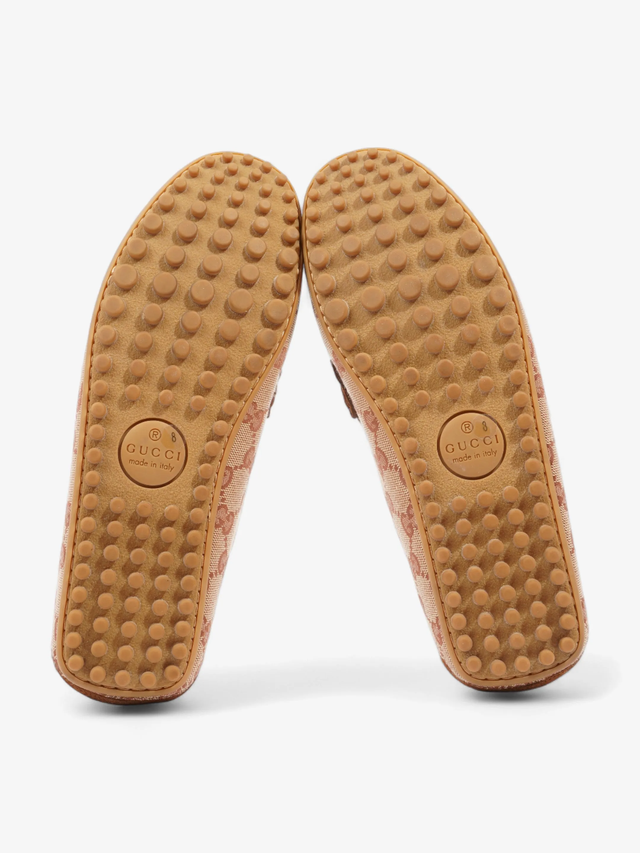 GG Canvas Loafers Beige / Brown Canvas EU 42 UK 8