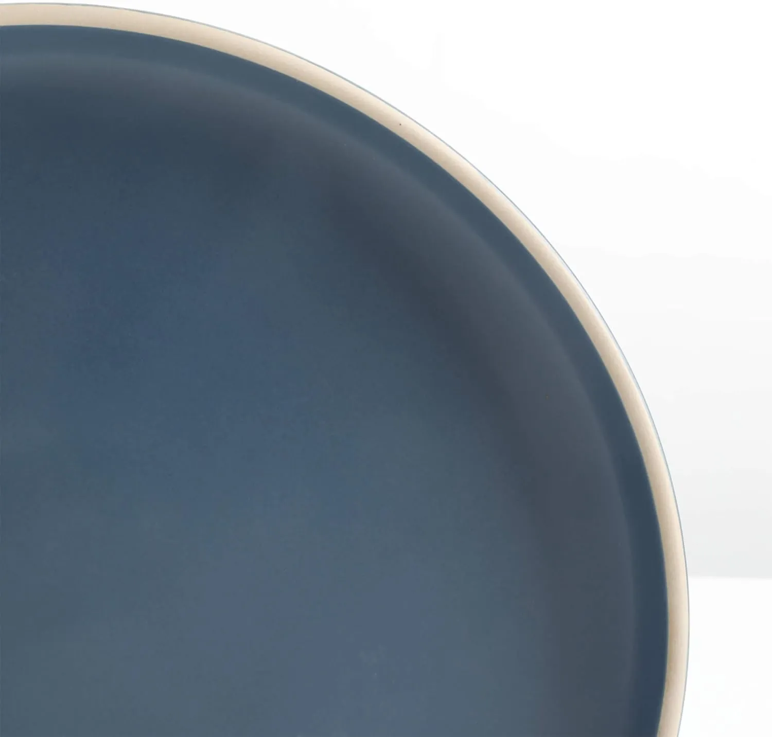 Gibson Home Zuma 16 Piece Round Kitchen Dinnerware Set, Dishes, Plates, Bowls, Mugs, Service for 4, Matte Stoneware, Cobalt Blue (127342.16R)