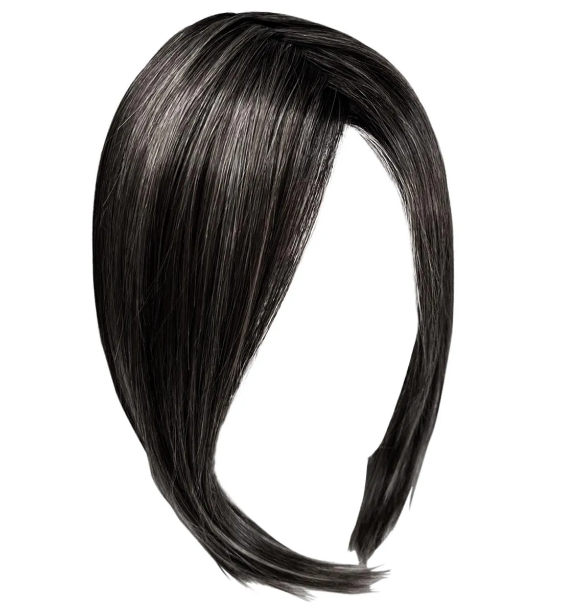 Glam Era Shoulder-Length Bob Wig, Sleek and Trendy With Center Part, Average Cap - GF1-2 Double Espresso