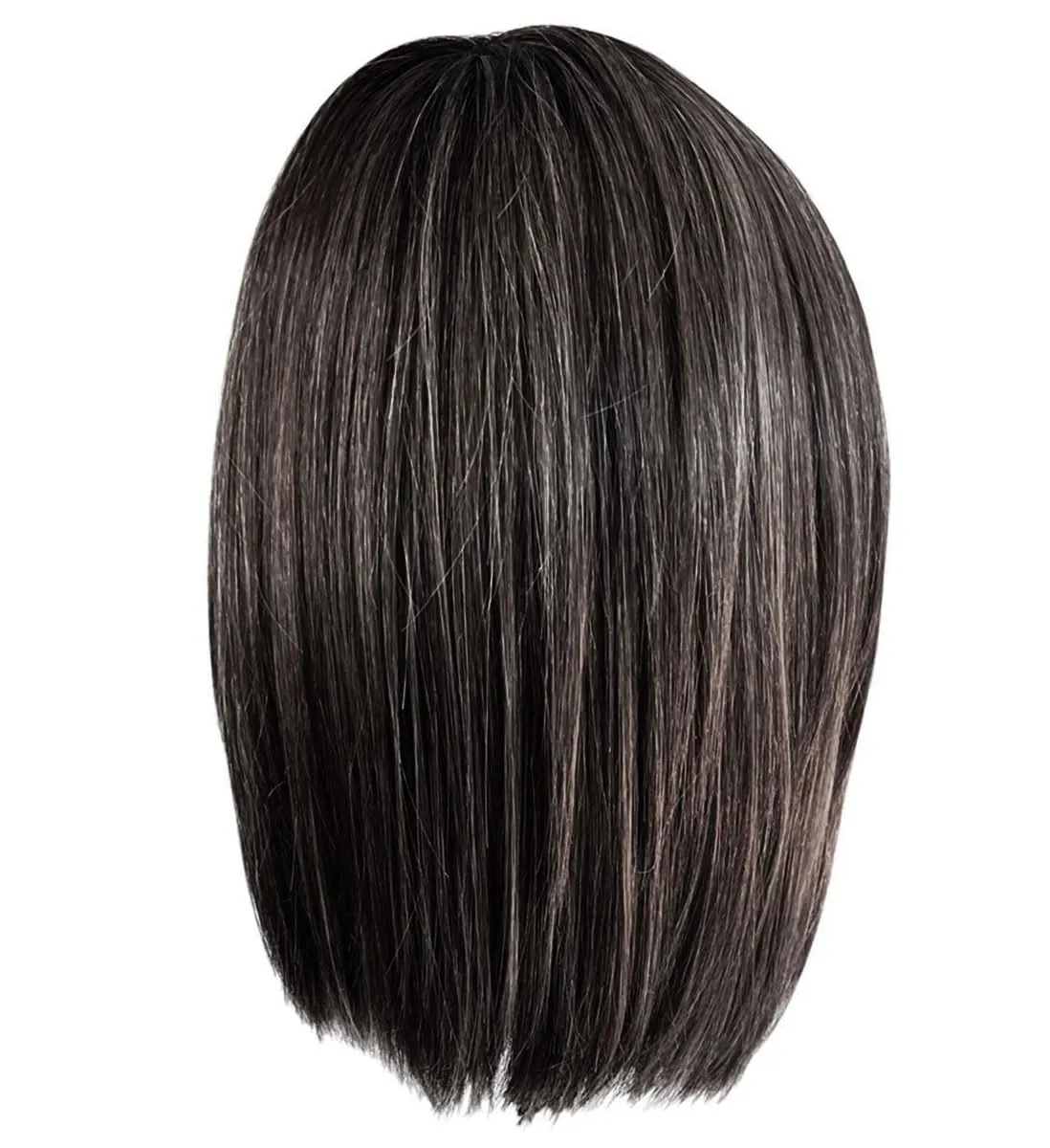 Glam Era Shoulder-Length Bob Wig, Sleek and Trendy With Center Part, Average Cap - GF1-2 Double Espresso
