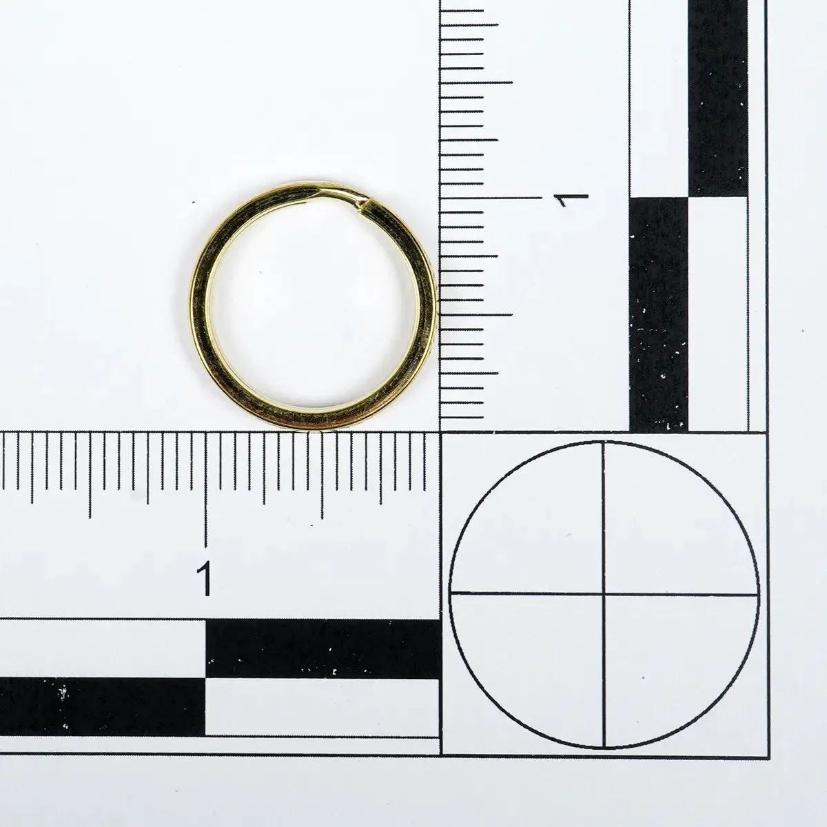 Gold Split Key Ring 7/8 Inch 6 Pack
