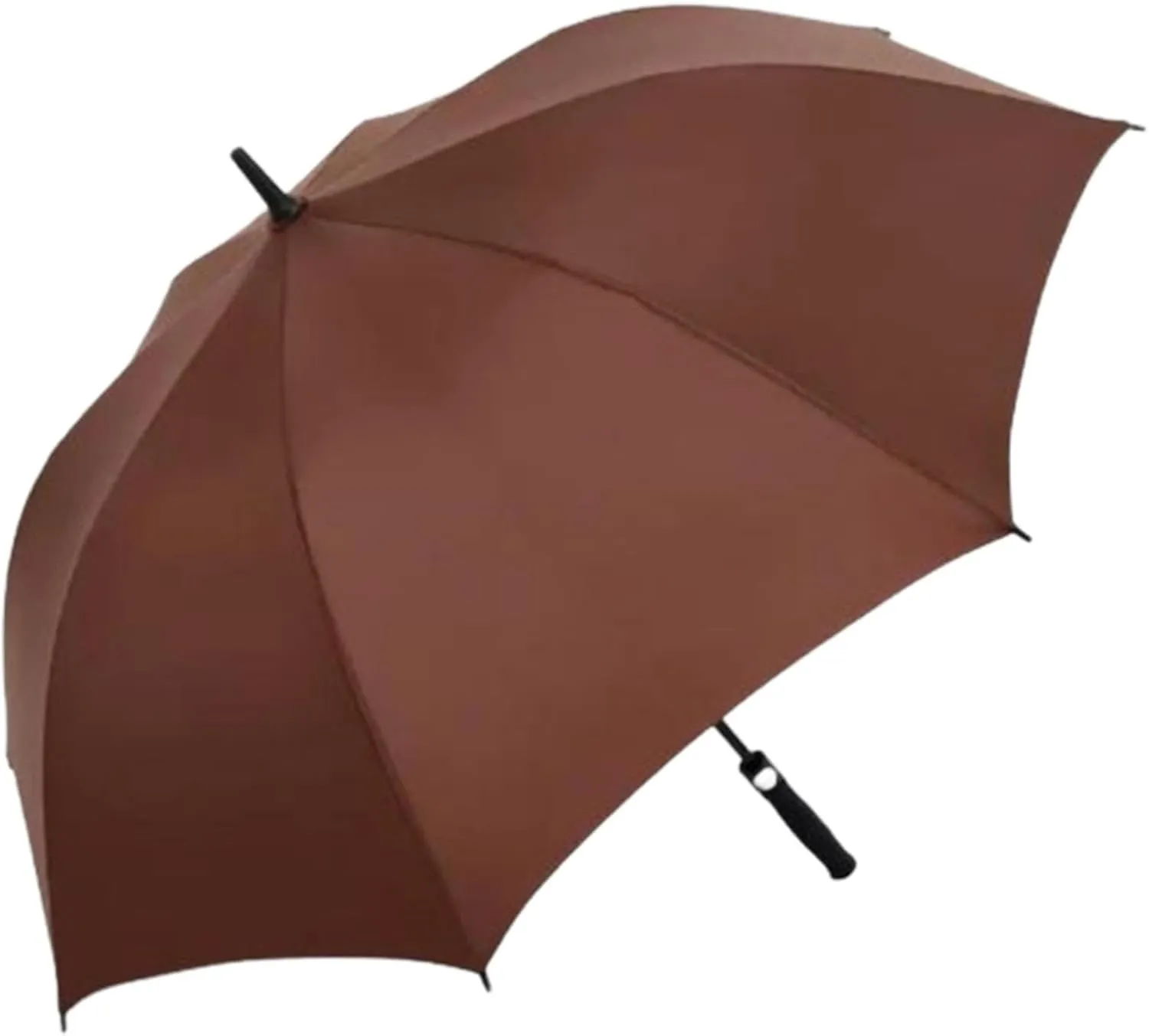 Golf Umbrella Automatic Opening, Large, Windproof, Oversize, Protection, Windproof Canopy, Ventilated Double Canopy, Durable Umbrella. (Coffee)