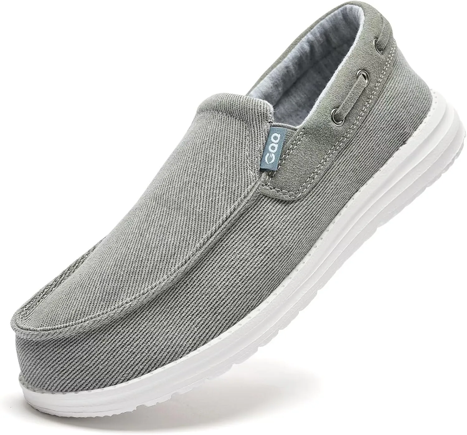 GQQ Mens Slip-on Loafers Casual Shoes - Mens Boat Shoes Comfortable Lightweight Canvas Walking Shoes