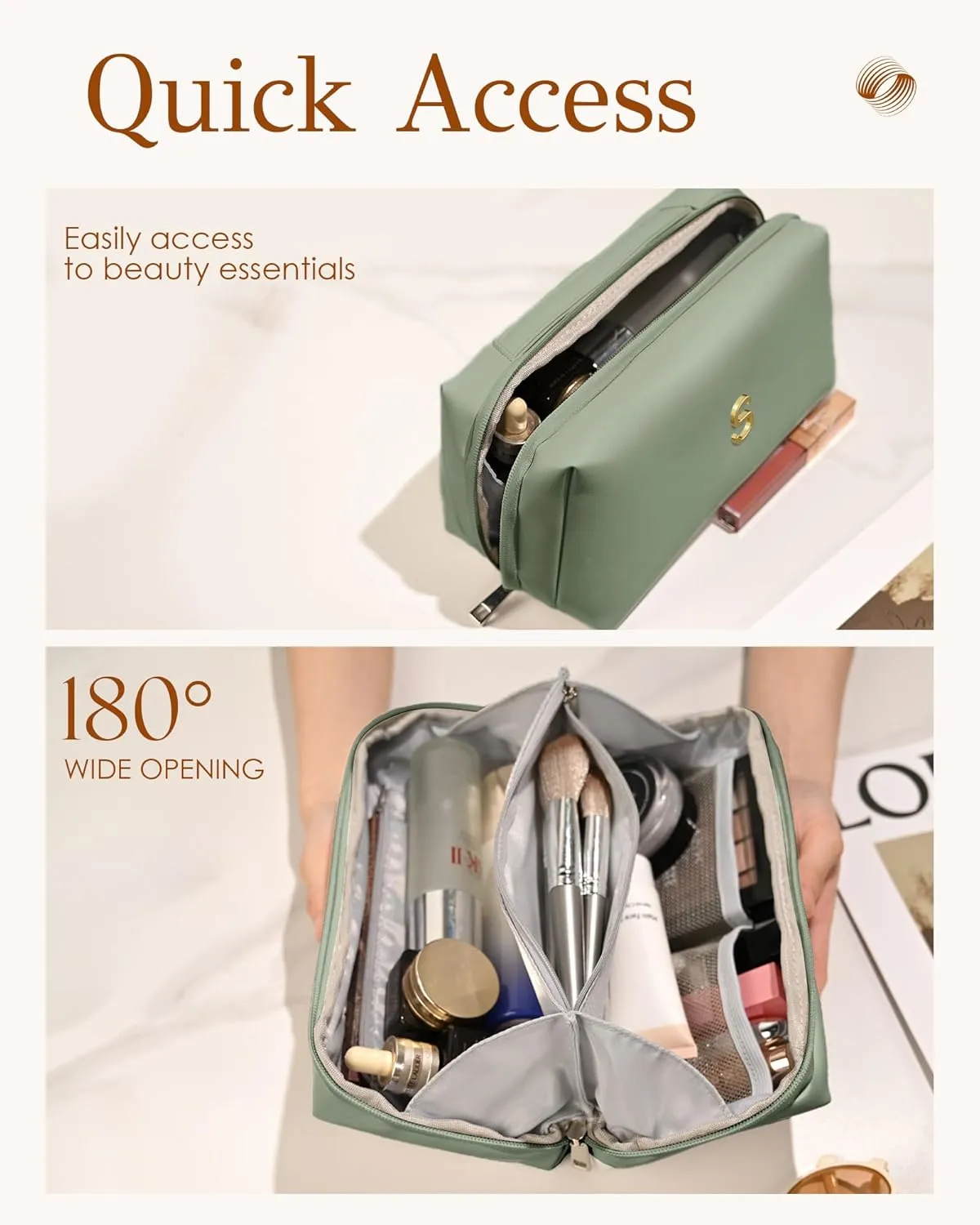 Graduation Gifts for Teen Girls Women, Letter Makeup Bag, Personalized Friends Gifts, Gifts for 15 16 17 18 19 20 21st Year Old Girls, Going Off to College Gifts for Daughter Granddaughter