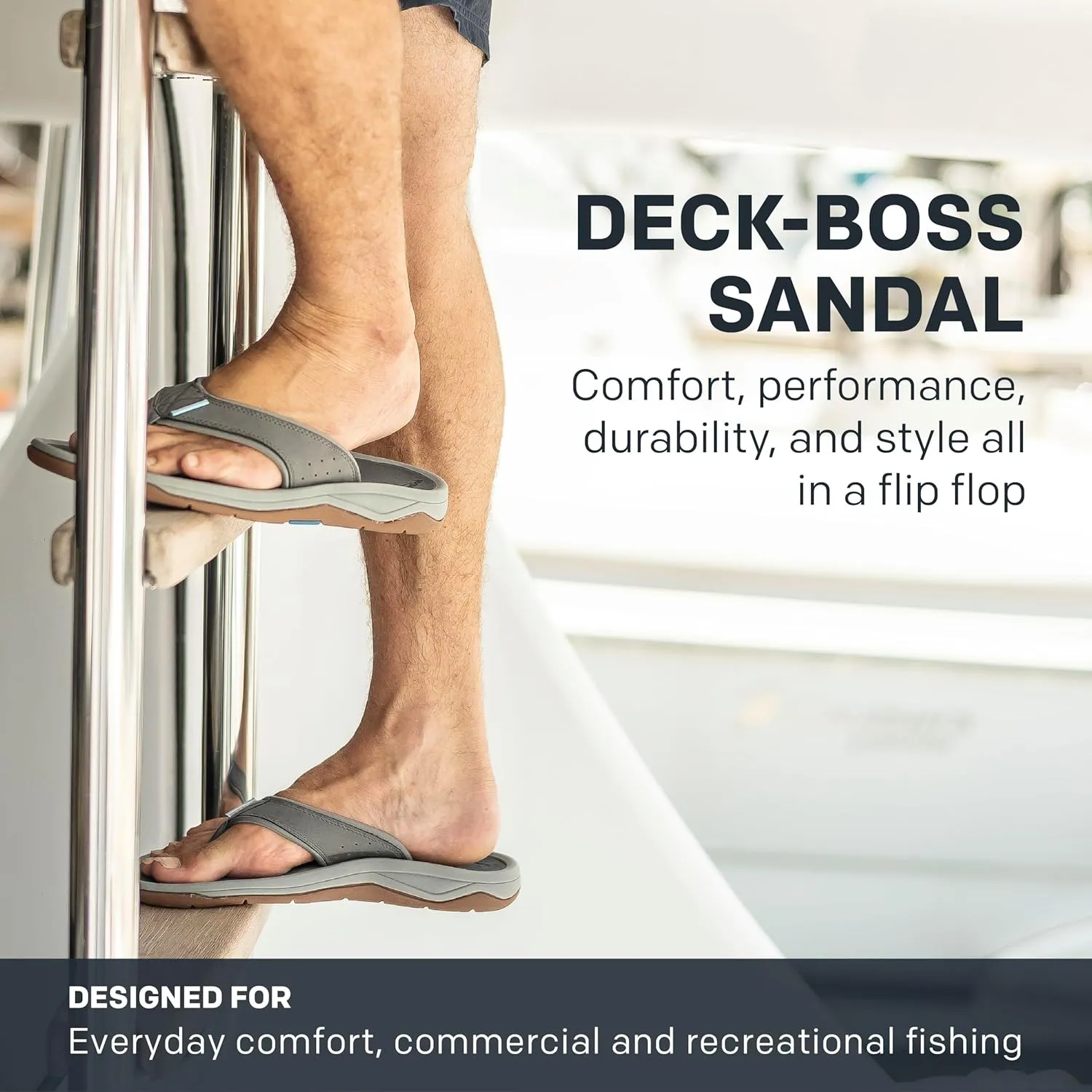 Grundéns Men’s DECK-BOSS Sandal | Durable, Supportive