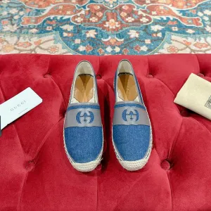 Gucci ON Discounted delivery ESPADRILLES GG High-end design AEGEAN - SLIP CANVAS