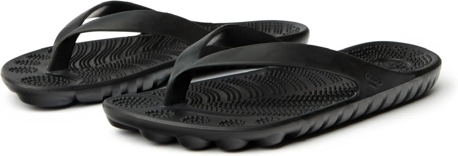 GUDO WORLD Unisex Flip Flop Sandals with Pressure Point Reflexology Stimulation and EVA Foam Supportive Soles For Men and Women