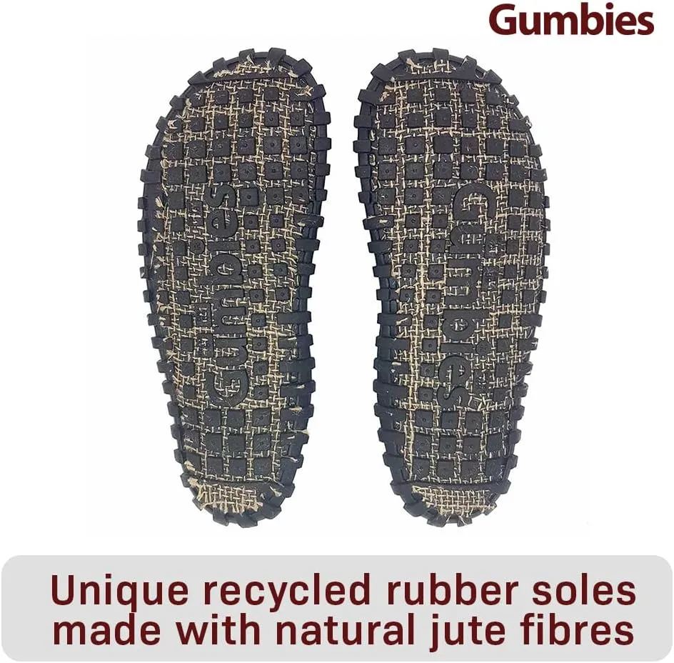 Gumbies Islander Unisex Flip Flops, with Supersoft Cotton Toe Post and Durable Recycled Rubber Sole - Comfort Guaranteed
