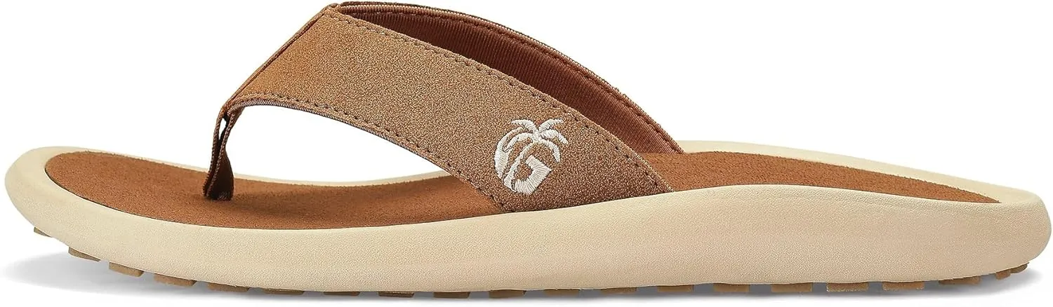 Gumbies Noosa Unisex Flip-Flop, with Arch Support Supersoft Brush EVA Footbed, Soft Cotton Backed Strap & Recycled Rubber Sole - Comfort Guaranteed