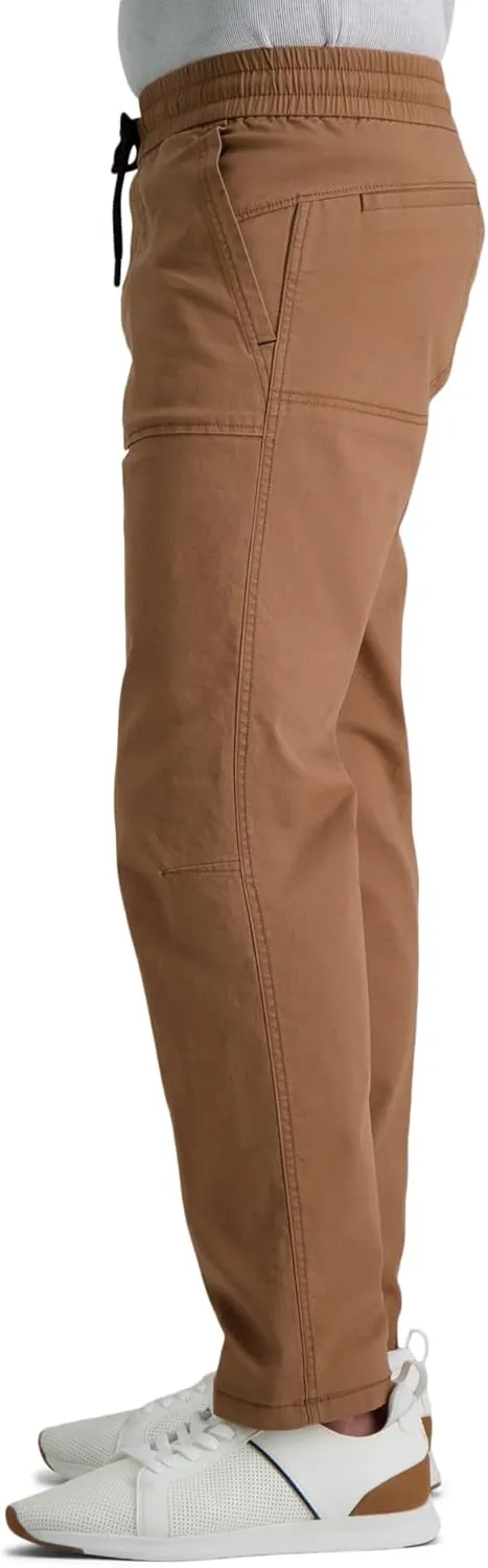 Haggar Men's The Active Series Slim/Straight Fit Flat Front Pant