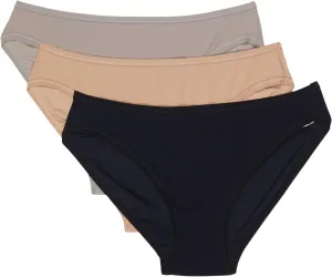 hanky panky - BreatheSoft Mid Rise Bikini Brief Underwear for Women | Full Back Coverage Panties | Sizes XS-XL | 3 pack