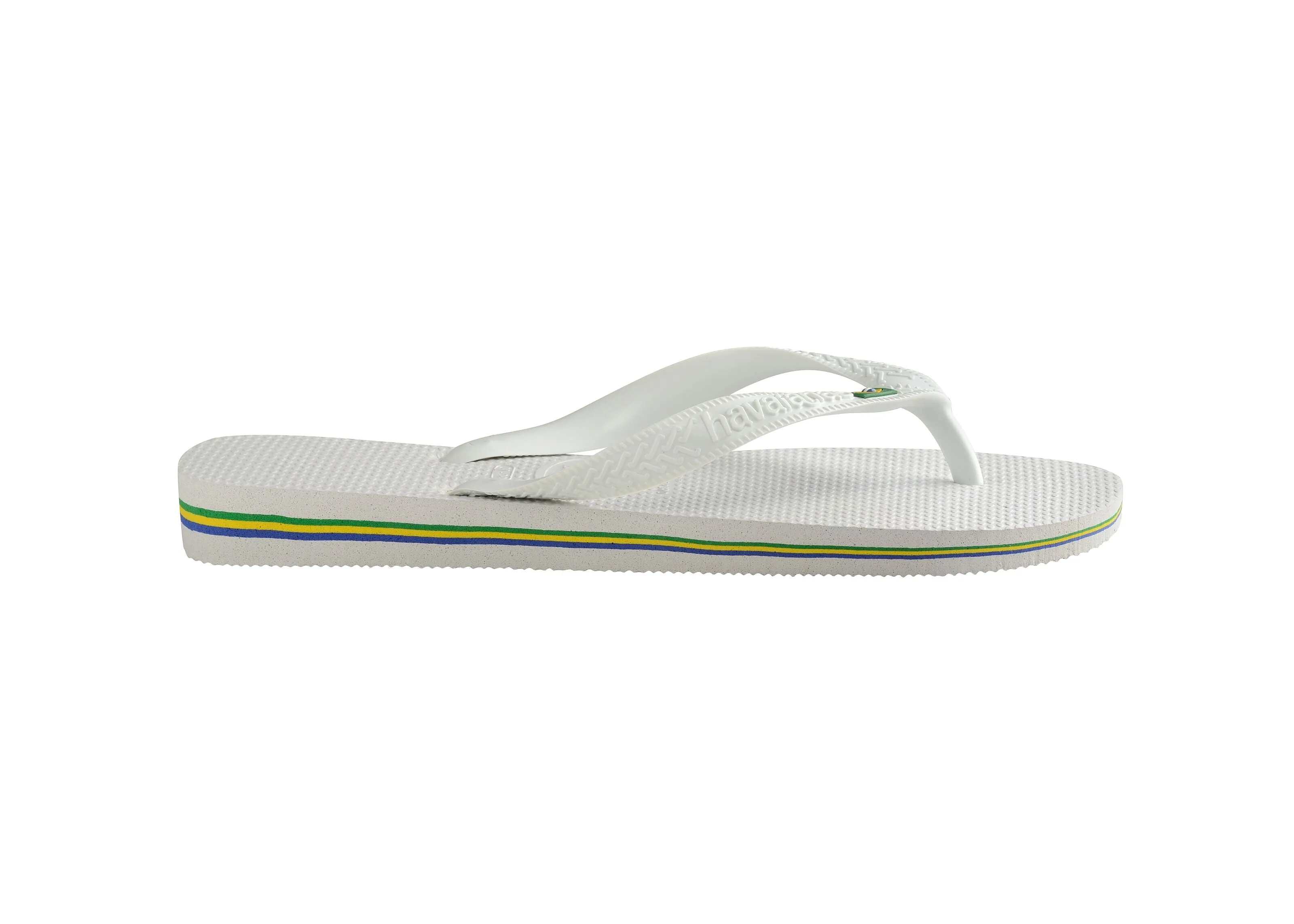 Havaianas Brasil Logo Mens Flip Flops - White
