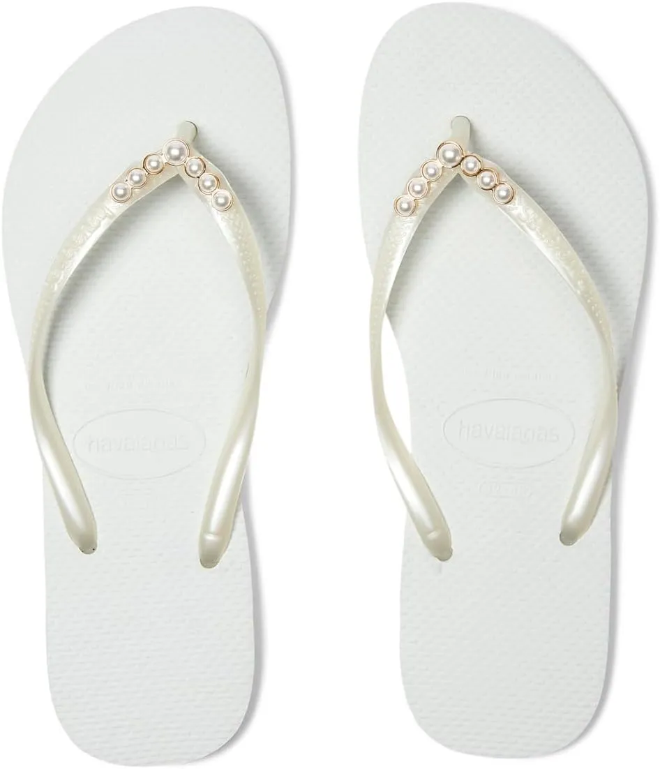 Havaianas Women's Slim Black Pearl Flip Flops