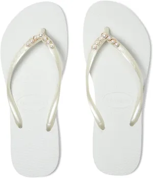 Havaianas Women's Slim Black Pearl Flip Flops