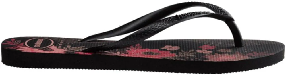 Havaianas Women's Slim Organic Flip Flop Sandals, Floral Design