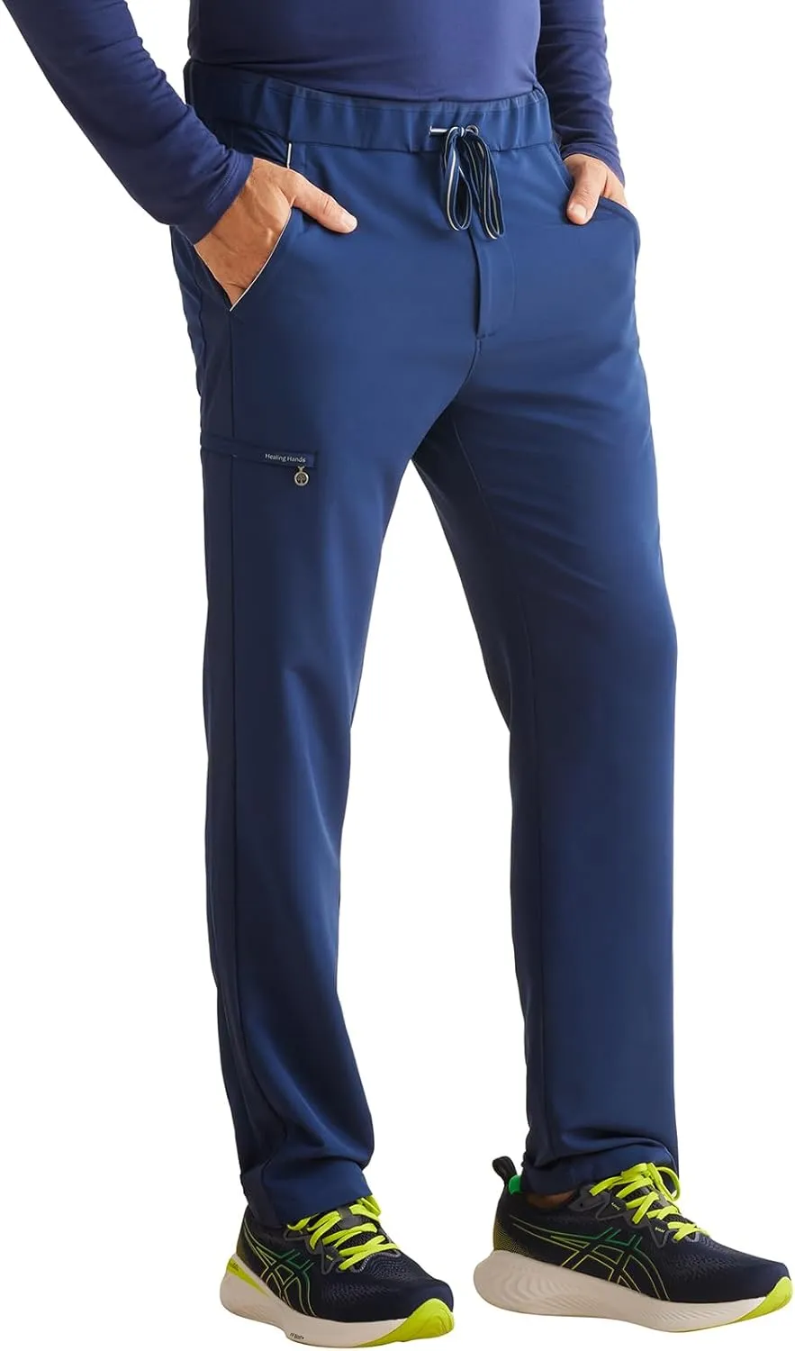 Healing Hands Men's Scrub Pant Nash Pant with 6 Pockets, Moisture Wicking, 360° Stretch & Recycled Poly HH101