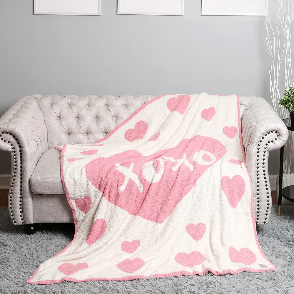 Hearts XOXO Soft Blanket