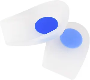 Heel Socks Silicone Inserts Heel Relief Lifts Cups for Men Women Comfortable Elastic Height Increase Insoles