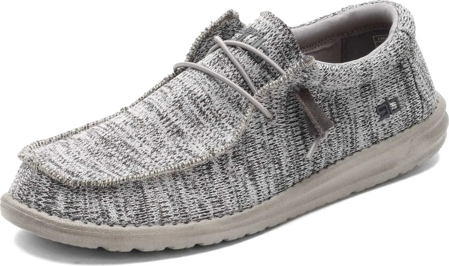 Hey Dude Men's Wally Sox | Retired Men’s Shoes | Men's Lace Up Loafers | Comfortable & Light-Weight