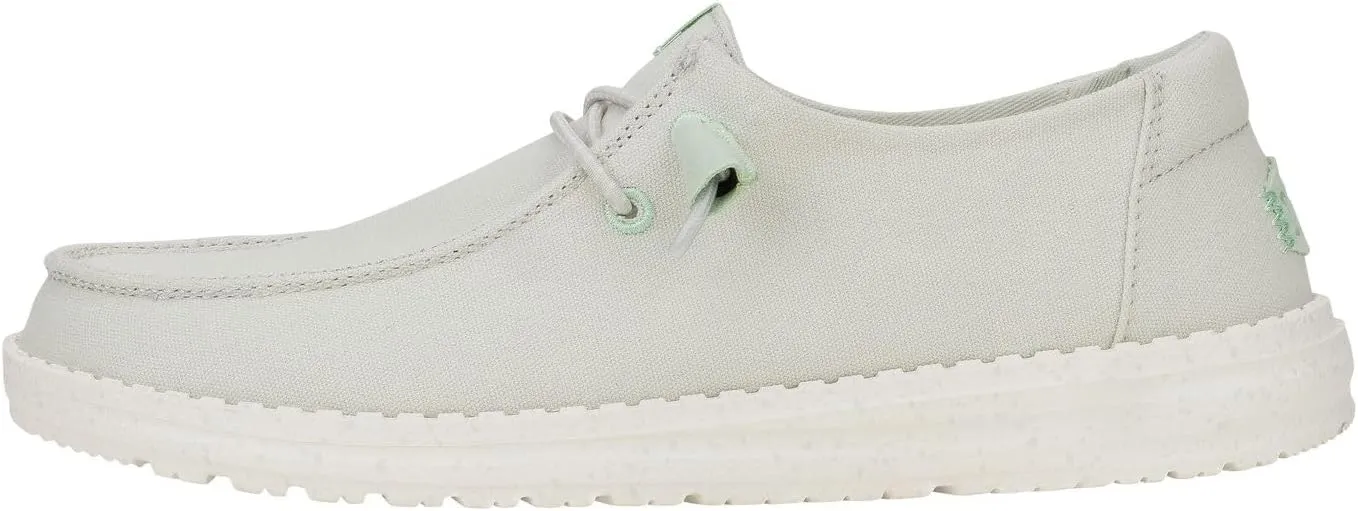 HEYDUDE Women's Wendy Canvas, Women’s Shoes, Women's Slip-on Loafers, Comfortable & Light-Weight