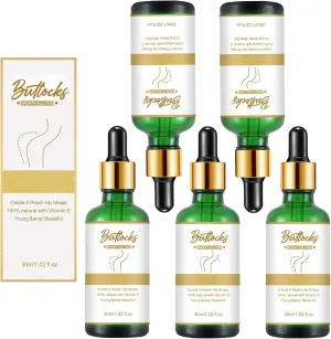 Hip Lift Up Essential Oil, Butt Firming Enhancement Essential Oil for Women, Butt Cellulite Removal (5pcs)