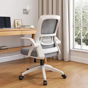 Home Office Chair Ergonomic Breathable Mesh Chair High Back with Adjustable Height Swivel with Flip-Up Arms and Lumbar Support