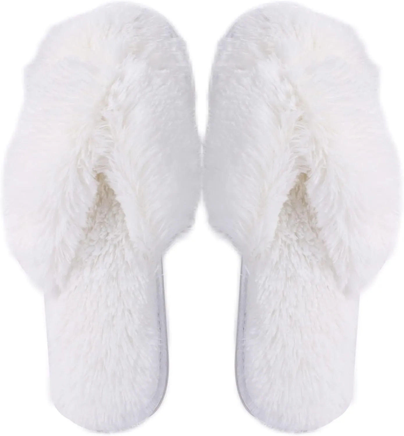 Home Slipper Women's Warm Cute Long Fleece Plush Indoor House SPA Slippers Clogs