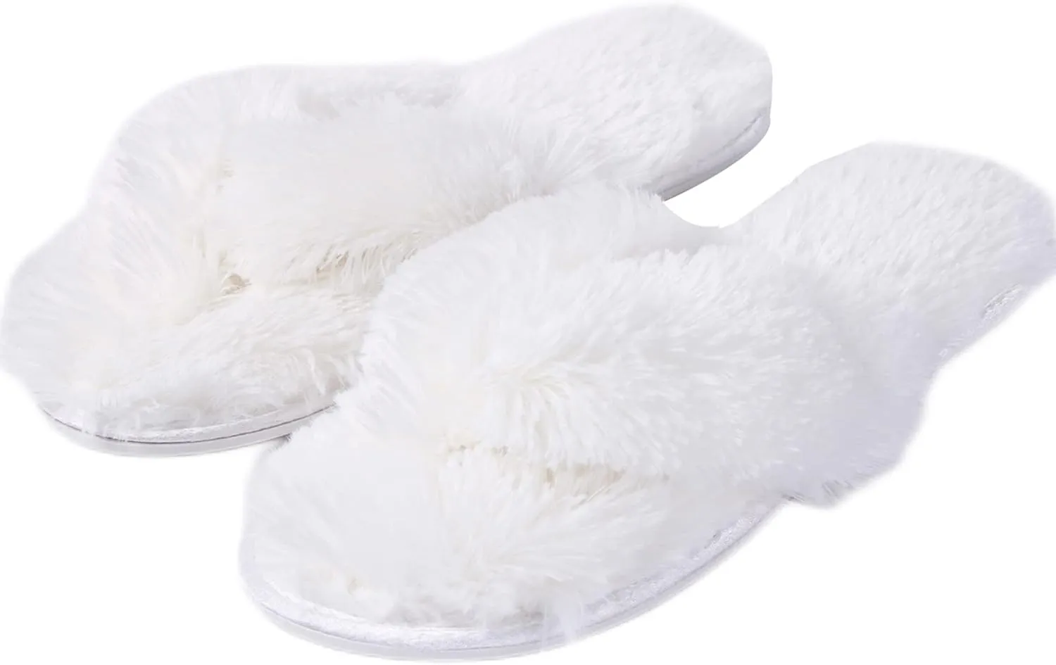 Home Slipper Women's Warm Cute Long Fleece Plush Indoor House SPA Slippers Clogs