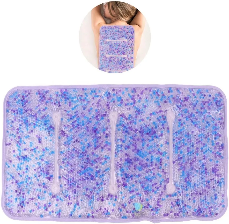 Hot and Cold Large Gel Bead Pack by FOMI Care | 20” x 12” | Ice Therapy for Back, Shoulder, Knee, Thigh Pain Relief | Premium Reusable, Oversized Wrap and Compress | Freezable, Microwaveable