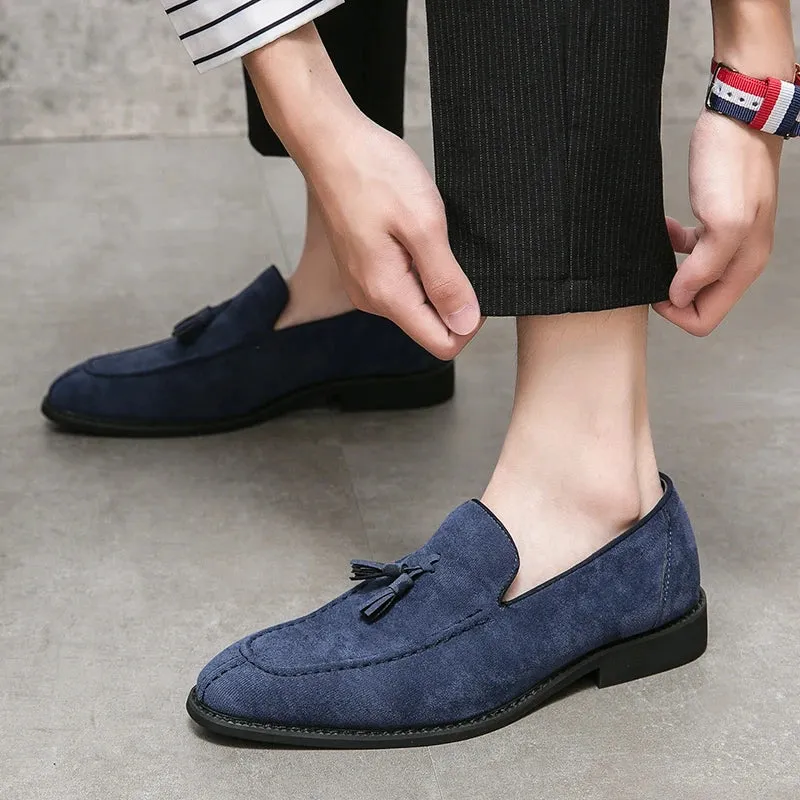 Hush puppies suede loafers