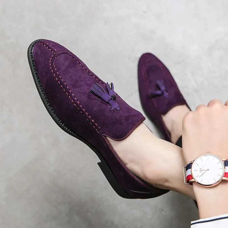 Hush puppies suede loafers