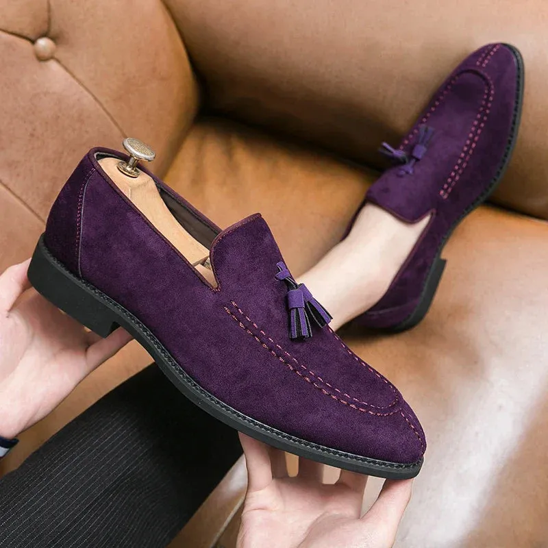 Hush puppies suede loafers