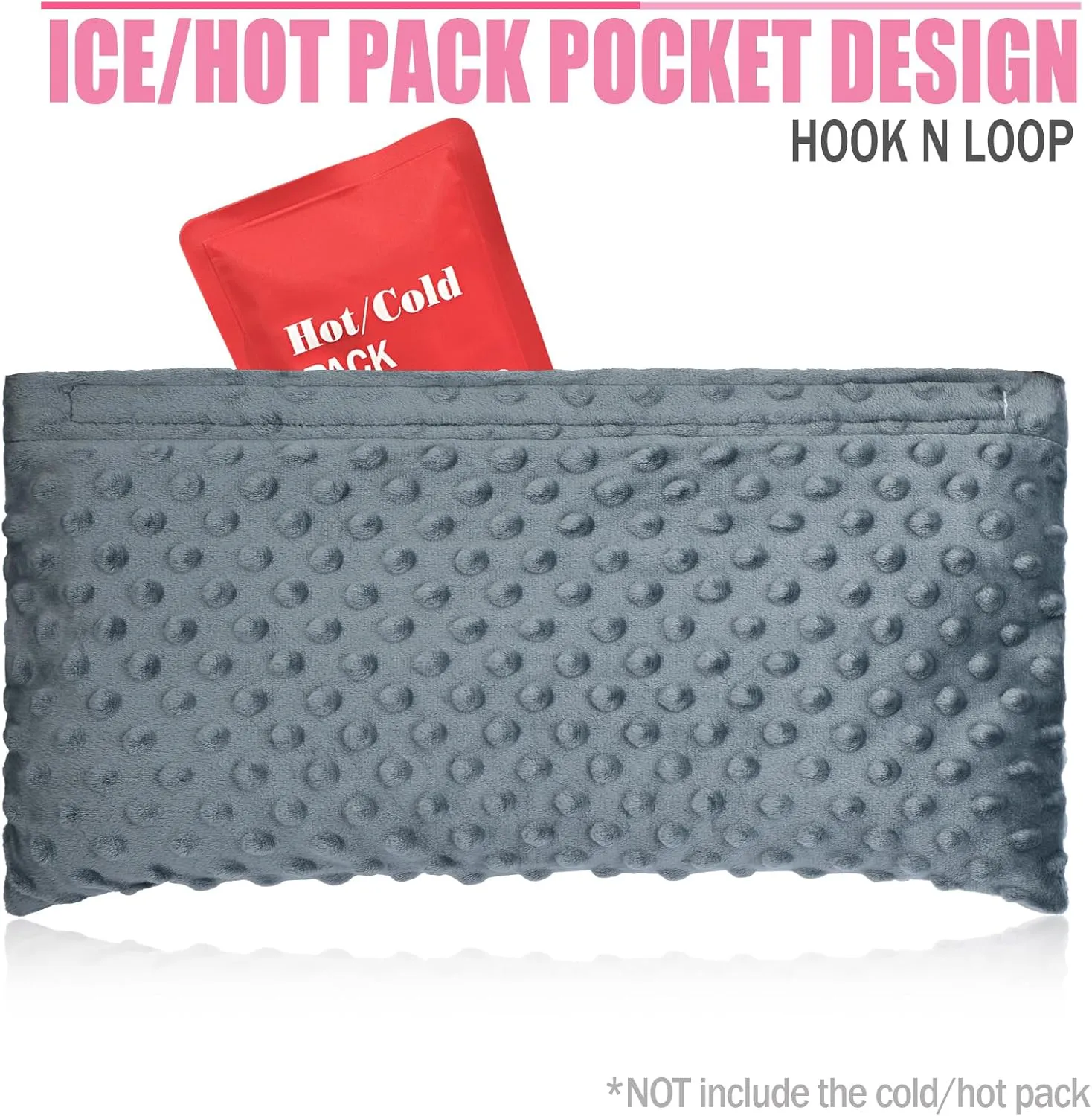 Hysterectomy Seatbelt Pillow Hysterectomy Recovery Must Haves Post Surgery Abdominal Pillows with Ice/Hot Pocket for Tummy Tuck C-Section Recovery Gifts Minky Dot Dark Gray