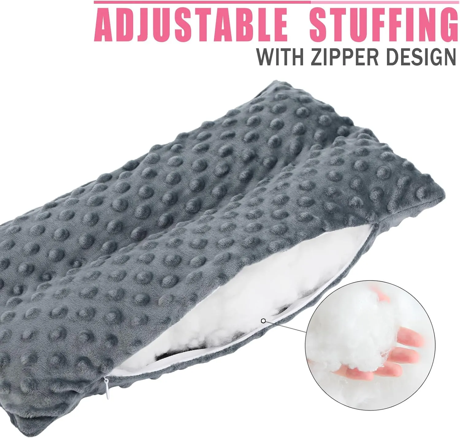 Hysterectomy Seatbelt Pillow Hysterectomy Recovery Must Haves Post Surgery Abdominal Pillows with Ice/Hot Pocket for Tummy Tuck C-Section Recovery Gifts Minky Dot Dark Gray