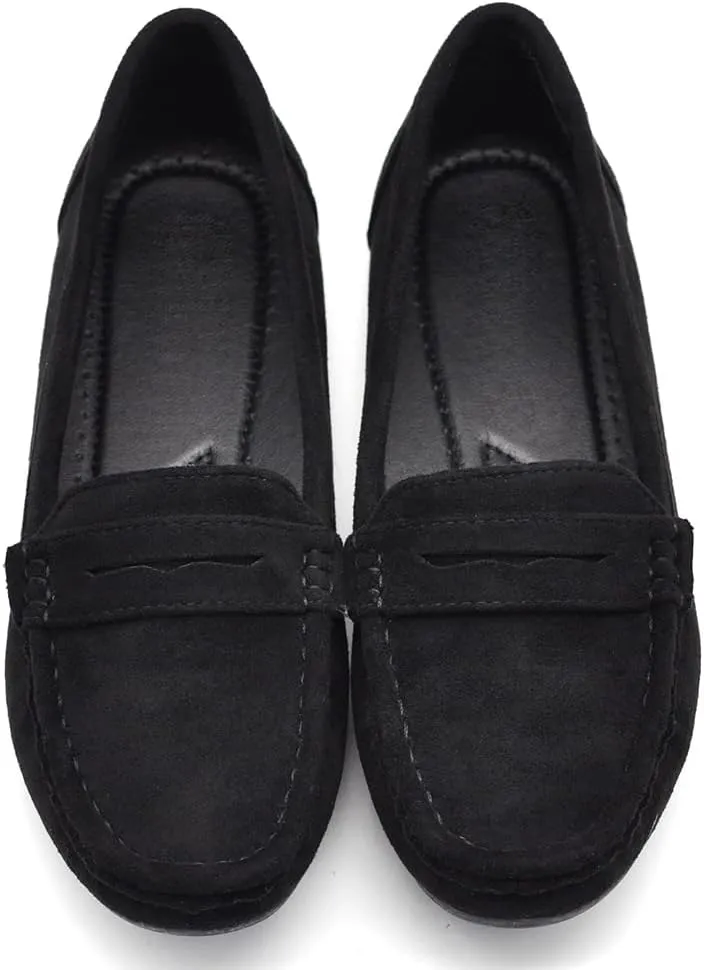 IF FT245 Women's Fashion Slip-On Loafers Soft Shoes with Rhinestones Rhinestones Suede Suede