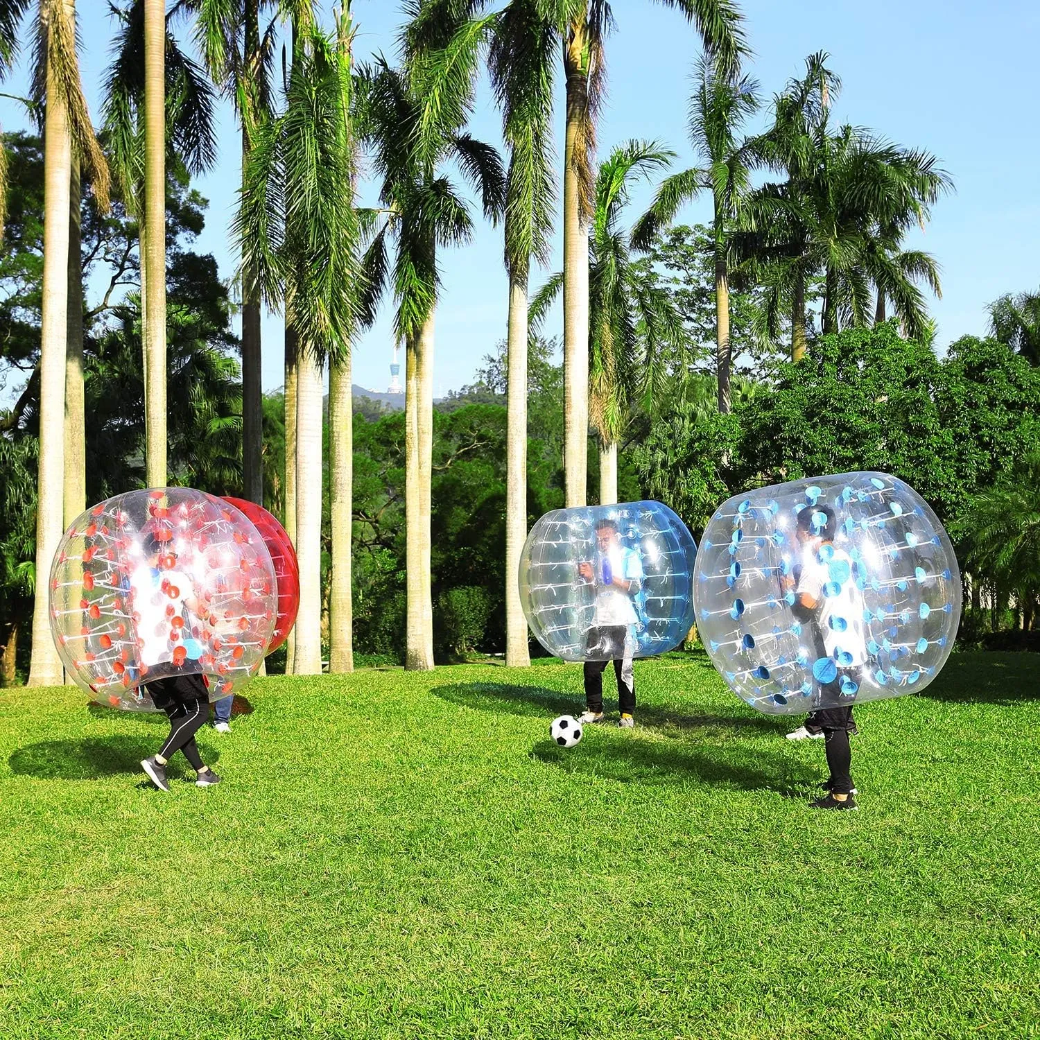 Inflatable Bumper ONE Ball for Adult Kids Bubble Soccer Balls Blow Up Toy Playground Balls Human Hamster Knocker Ball Outdoor Zorb Balls