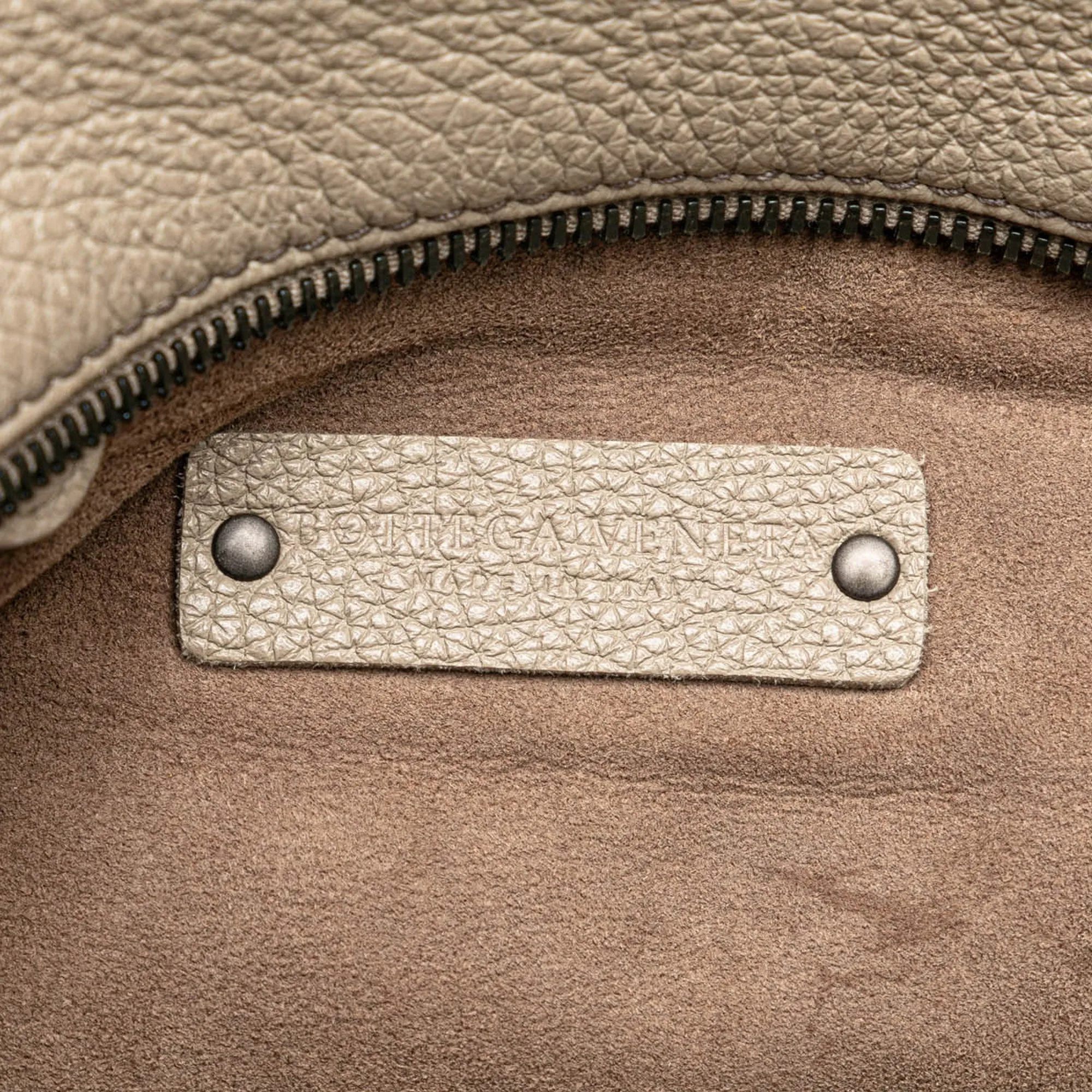 Intrecciato-Trimmed Soft Cube Shoulder Bag