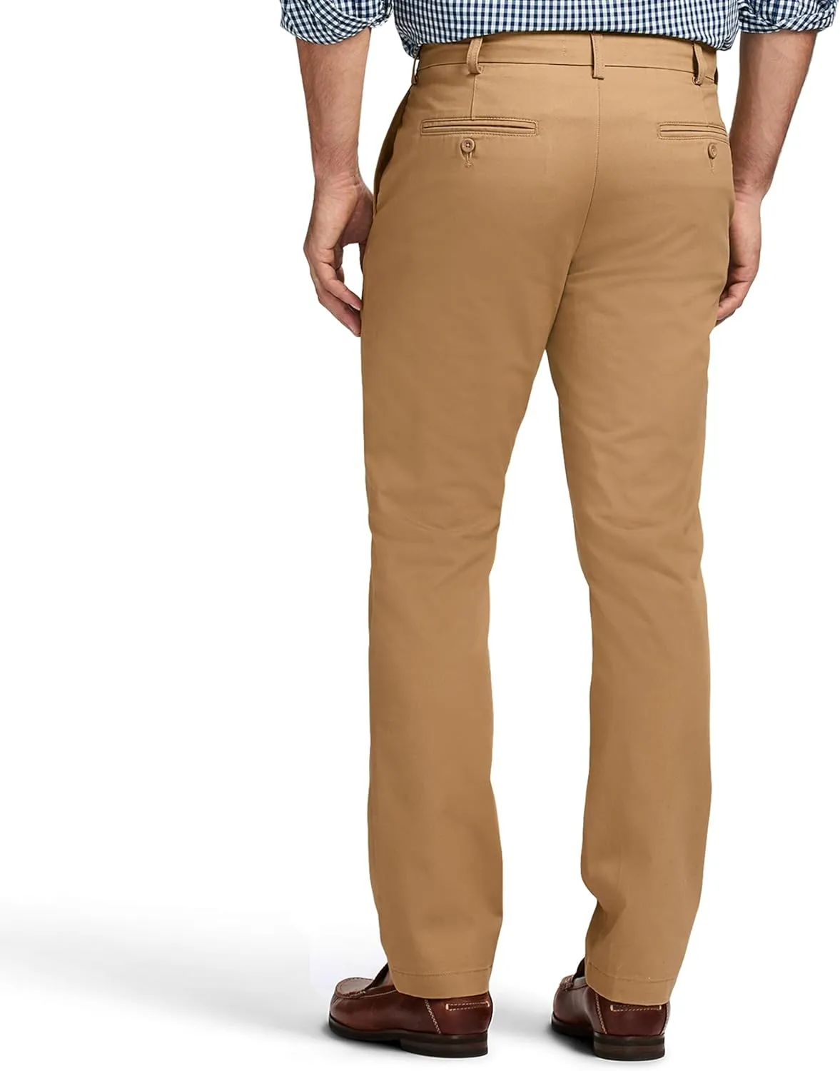 IZOD Men's American Chino Flat Front Straight Fit Pant