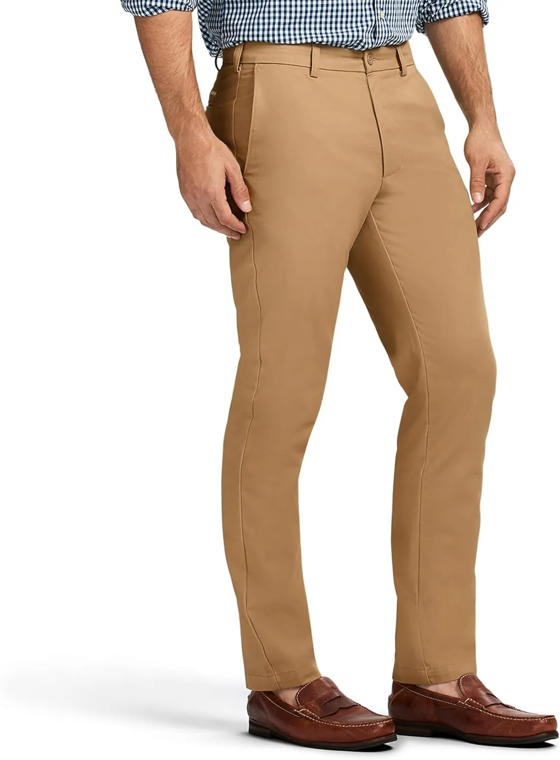 IZOD Men's American Chino Flat Front Straight Fit Pant